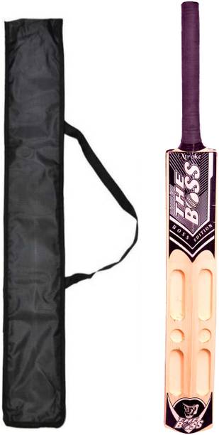 XTROKE The Boss Edition Scoop Design With Ball And Cover For Advance Play Poplar Willow Cricket  Bat For 15+ Yrs