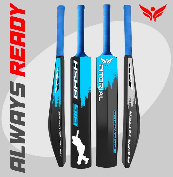 pitorial Blue bat PVC/Plastic Cricket  Bat For 15+ Yrs