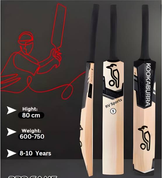 R V Sports Black Edition Tennis Ball Cricket Bat Si...