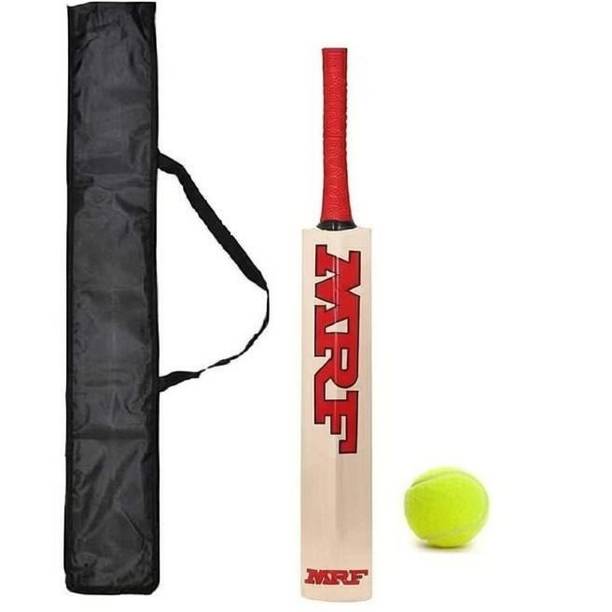 XTROKE Poplar Willow Cricket Bat with Tennis Ball And Cover For Juniors & Beginners. Poplar Willow Cricket  Bat For 9 - 11 Yrs