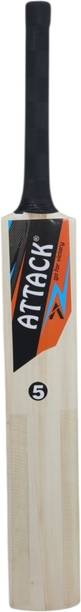 ATTACK ATTACK_BAT_SIZE5 Poplar Willow Cricket  Bat For 10 - 12 Yrs