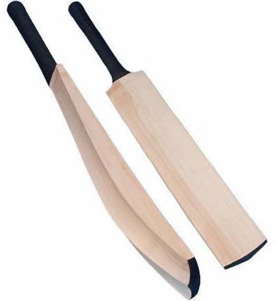 KHATU JI Wooden Cricket Bat Popular Willow for Tennis, Rubber Ball (Full, Scoop Design) Poplar Willow Cricket  Bat