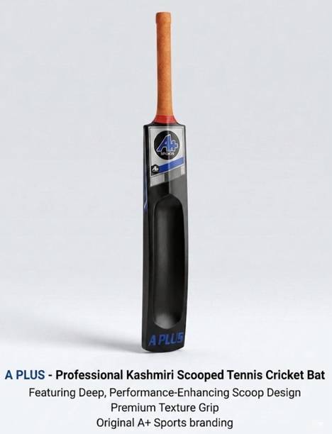 K Art Sports A PLUS Kashmiri Willow Scooped Tennis Cric...