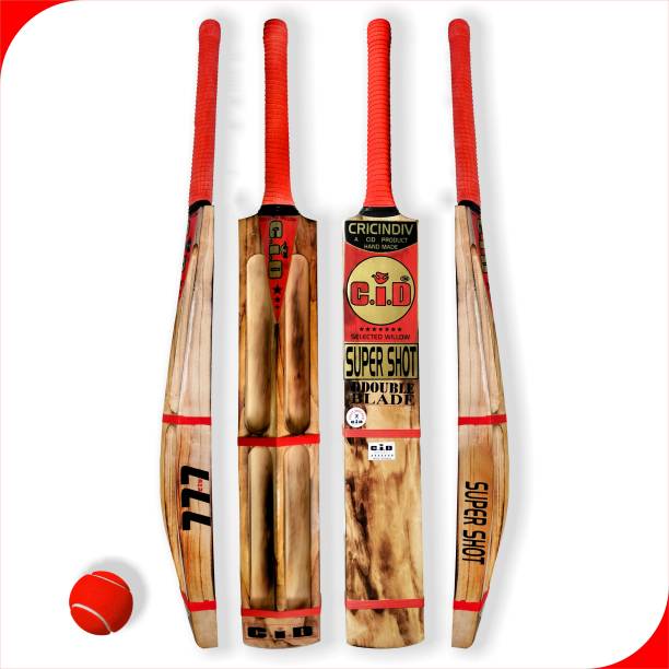 De Venta Super Shot Fire Burn With Free Tennis Ball, Scoop Design Original Kashmir Willow Cricket  Bat