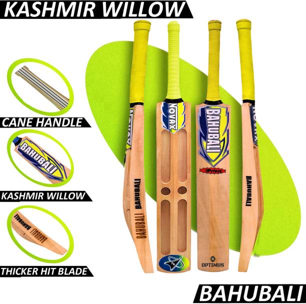 Optimus Novax® Bahubali Kashmir Willow Full Size Cricket Bat For Tennis Ball-Scoop 665B Kashmir Willow Cricket  Bat