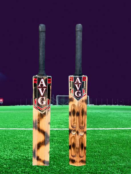 AVG Cricket Scoop Himachal Willow Full Size Single Blade Cricket Bat Poplar Willow Cricket  Bat For 15+ Yrs
