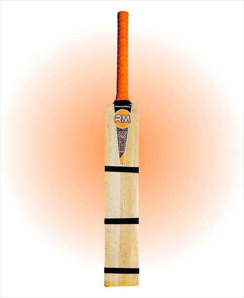 RUDRAYM RM Kashmiri Willo Single Blade Half Cane Light Weight Scoop Short Handle Tennis Kashmir Willow Cricket  Bat For 15+ Yrs