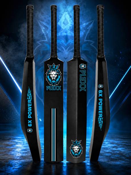 PLEXX Premium & Lightweight Hard Plastic Tennis Cricket Bat | Full Size (34X4.5inch) PVC/Plastic Cricket Bat For 15+ Yrs