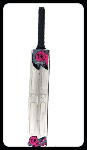 Traders A Scoop bat pink For Tennis Ball-No Leather Ball Poplar Willow Cricket bat 850 Poplar Willow Cricket  Bat For 15+ Yrs