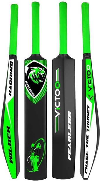 VICTOO Heavy Duty Plastic Cricket Bat,Full Size (34” X 4.5”inches) PVC/Plastic Cricket  Bat For 15+ Yrs