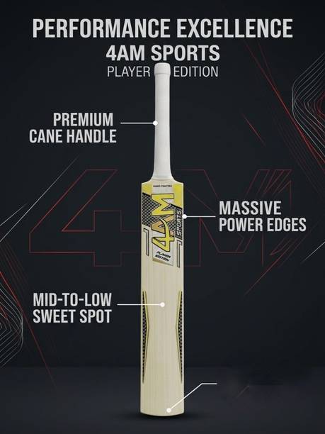 4am sports THUNDER BLAST BAT_A120 Poplar Willow Cricket  Bat For 11 - 13 Yrs