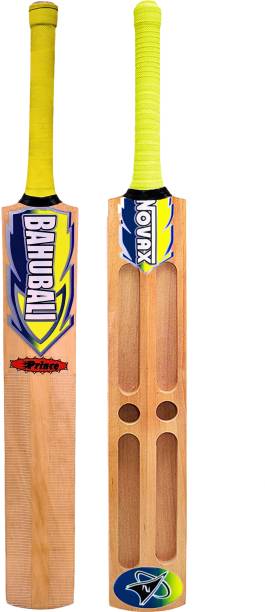Optimus Novax® Bahubali Kashmir Willow Full Size Cricket Bat For Tennis Ball-Scoop 665F Kashmir Willow Cricket  Bat