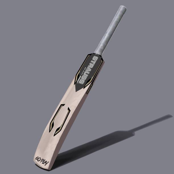Strauss Grand | Suitable for Leather Ball | Size: Short Handle | Kashmir Willow Cricket  Bat For 15+ Yrs