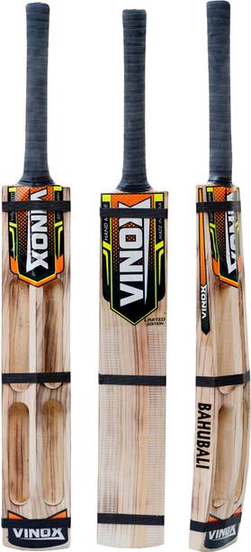 vinox BAHUBALI GUTTING FULL SIZE CRICKET BAT Kashmir Willow Cricket  Bat For 15+ Yrs