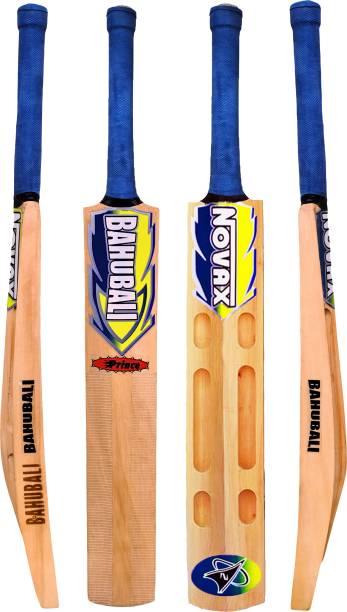 Optimus Novax® Bahubali Kashmir Willow Full Size Cricket Bat For Tennis Ball-Scoop 669D Kashmir Willow Cricket  Bat