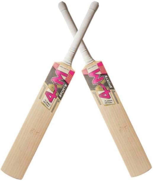4am sports IGNITE PINK HARD HITTING BAT_C128 Poplar Willow Cricket  Bat For 11 - 13 Yrs