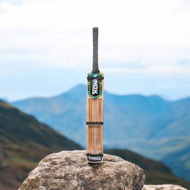 vinox BAHUBALI TRIPPLE GUTTING BURN TENNIS CRICKET BAT FULL SIZE Kashmir Willow Cricket  Bat For 15+ Yrs