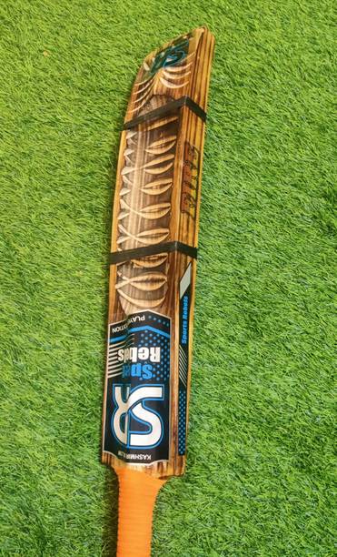 Livesporting Malhar Burn Edition Hard Tennis Triple Blade Kashmir Willow Cricket Bat For 15+ Yrs