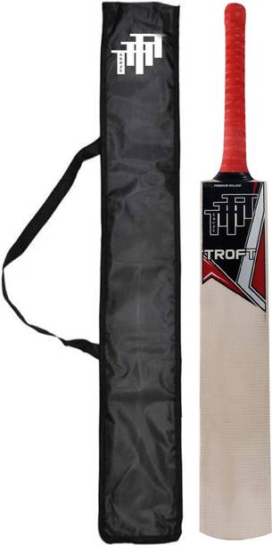 TrofT power With Free Bat Cover (Size 5) Kashmir Willow Cricket  Bat For 10 - 12 Yrs