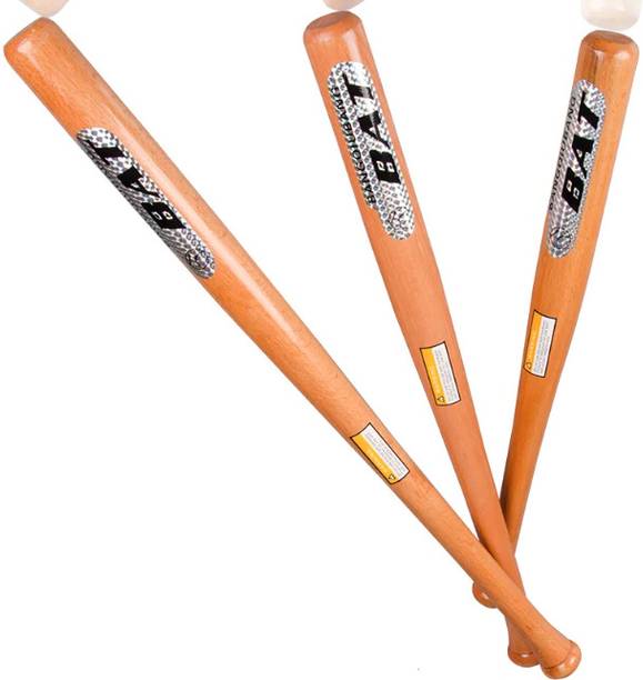 Yash industries meerut ysiglobel (Heavy Duty)Natural Wood Baseball Bat unisex baseball {latest brown..} Willow Baseball  Bat For 15+ Yrs