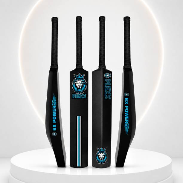 PLEXX Premium & Lightweight Hard Plastic Tennis Cricket Bat Full Size (34X4.5inch) PVC/Plastic Cricket  Bat For 15+ Yrs
