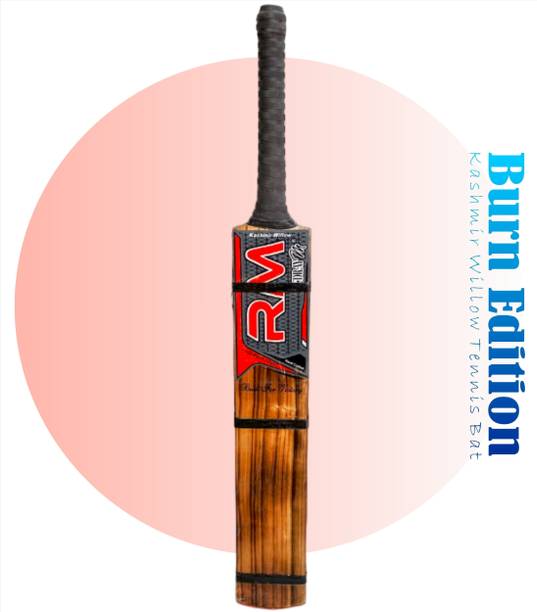 रुद्रय्म RM Burn Edition Red Kashmiri AK-47 Hard Tennis Ball Capsule Scoop Double Blade कश्मीर विलो क्रिकेट  बैट फॉर 15+ Yrs