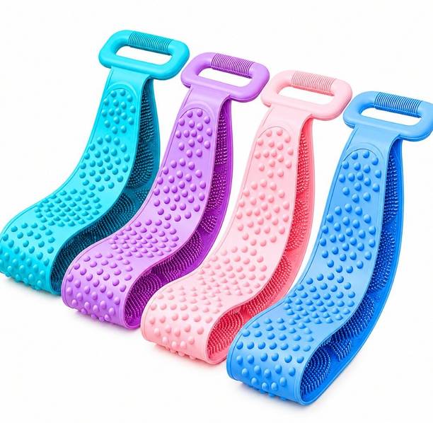 Avenya Durable Silicone Bath Body Scrubber with Shower Cleaning Pack of 1