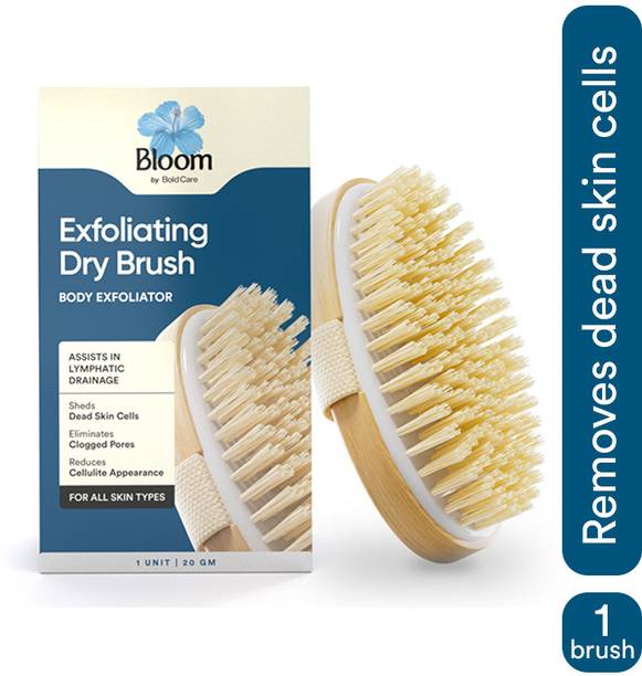 Bloom Exfoliating Oval Dry Bath Brush (1 unit) | For Lymphatic Drainage