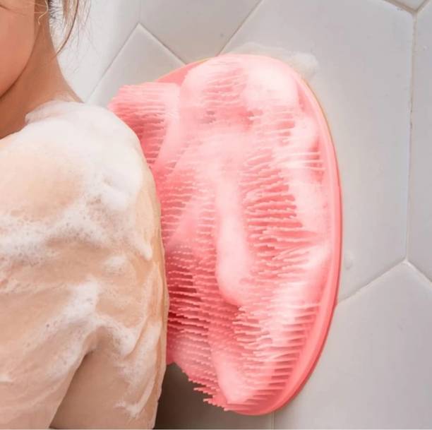 Parulenter Silicon Body Shower Foot Massager Scrubber Brush With Non Slip Suction Cups