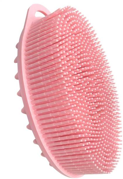 PROTOWARE Silicone Bathing Scrubber - Exfoliating Cleaning Soft Body Wash Bath Brush