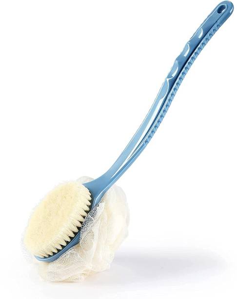 JAITALI Bath Brush for Men Women with Long Handle Back Body Scrubber 2Sided Loofah Brush