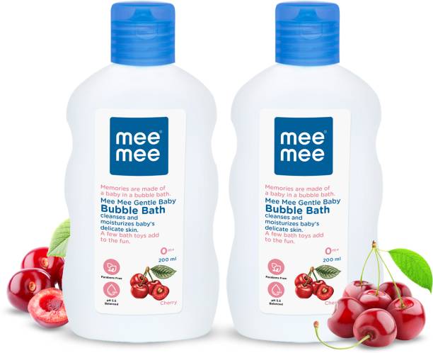 MeeMee Gentle baby Bubble bath cherry extracts,dermatological tested 2 X 200g