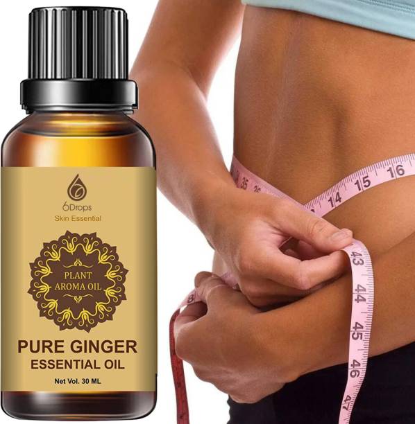 6Drops Belly Drainage Ginger Essential Oil Plant Aroma Oil, Slimming Tummy Ginger Oil