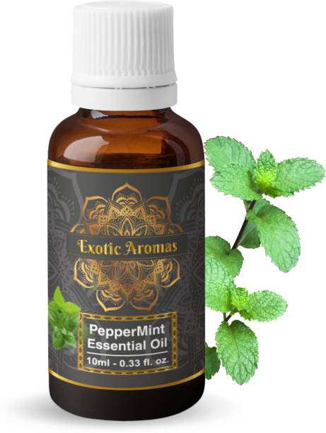 Exotic Aromas Peppermint Essential Oil, 100% Pure and Natural, For Aromatherapy , Skin & Hair