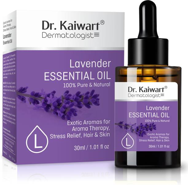 Dr. Kaiwart Lavender Essential Oil for Aroma Therapy, Stress Relief, Hair, Skin & Sleep