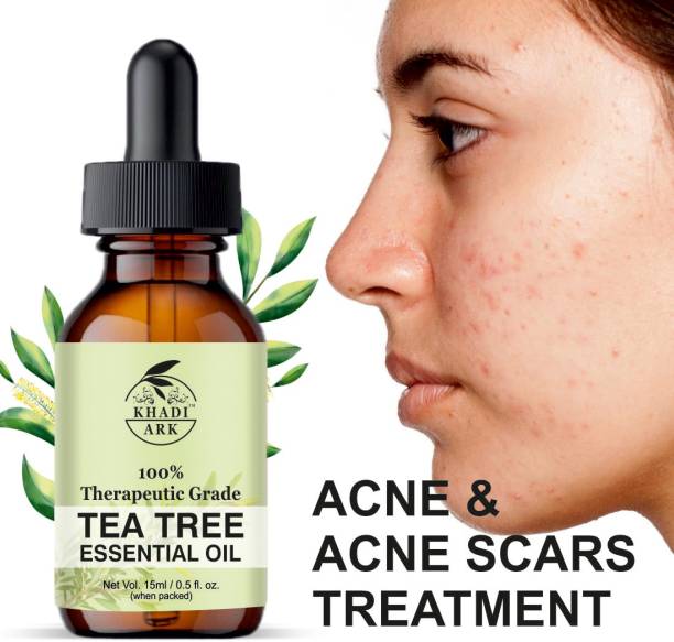 Khadi Ark 100 % Pure Tea Tree Essential Oil for anti Dandruff | Hair Fall | Acne Skin care