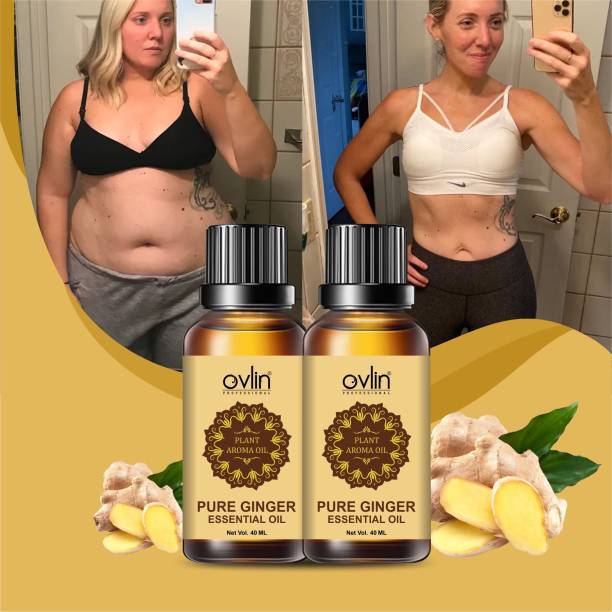 OVLIN PROFESSIONAL Belly Drainage Ginger Oil, Ginger Massage Oil, Lymphatic Drainage Ginger Oil