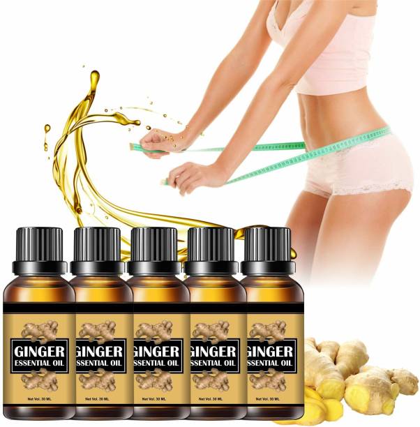 EXOMOON Organic Fat Loss Ginger Oil Weight Loss Ginger Fat Loss Lymphatic Drainage Oil