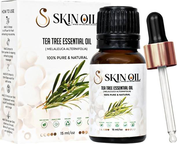 SKIN OIL Tea Tree Essential Oil For Acne, Dandruff, Skin Care, Hair Care, Aromatherapy