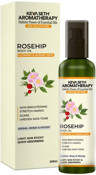 KEYA SETH AROMATHERAPY Rosehip Body Oil Glowing & Ageing Skin Reduces Stretch Marks, Scars, Uneven Skin