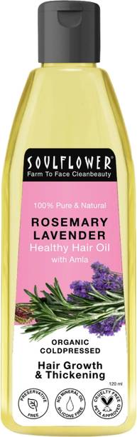 Soulflower Rosemary Lavender Essential | Pure, Organic & Cold Pressed Oil