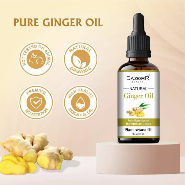 EXOMOON Pure Ginger Oil Belly Drainage Ginger Oil For Hair Regrowth Skin &amp; Diffuser Oil