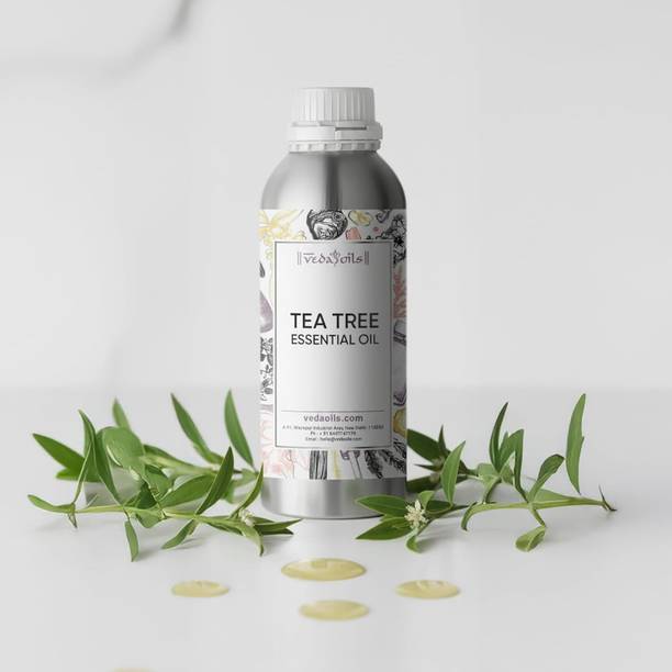 VedaOils Tea Tree Essential Oil for Acne, Dandruff, Skin & Hair Care