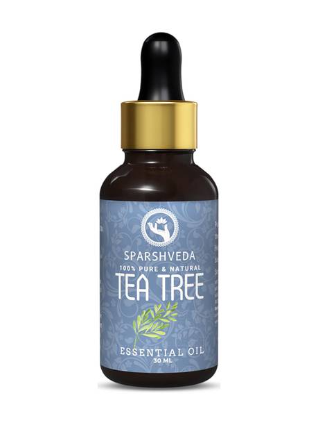 Sparshveda Pure Tea Tree Oil - Organic, Natural, for Skin, Hair Growth & Acne Care