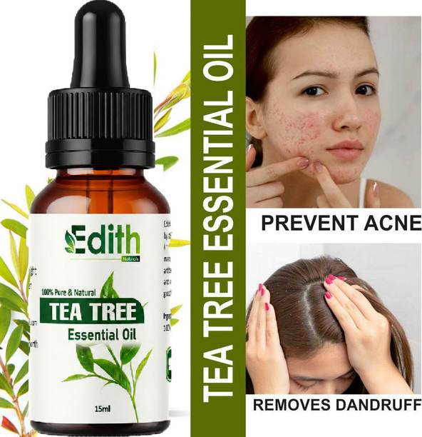 Edith Natural's Tea Tree Essential Oils for Skin, Hair, Face, Acne Care, Essential Oil