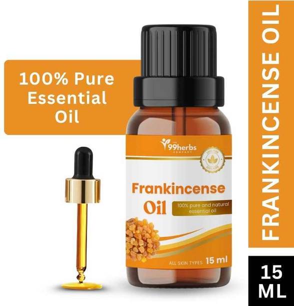 The 99 Herbs Company The 99Herbs Frankincense Essential Oil 15ml – Pure & Natural Aromatherapy Oil