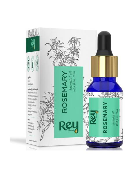Rey Naturals Rosemary Oil For Skin, Muscle & Hair Conditioner - Rosemary Essential Oil - 15 ml