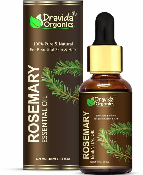 Dravida Organics Rosemary Oil For Skin, Muscle & Hair Conditioner - Rosemary Essential Oil