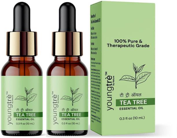 Youngtre Tea tree Essential Oil Pure for Healthy Glow Skin & Reduce Dark Spots(10ml Each)
