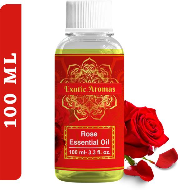 Exotic Aromas Rose Essential Oil, 100% Pure and Natural, For Aromatherapy , Skin & Hair